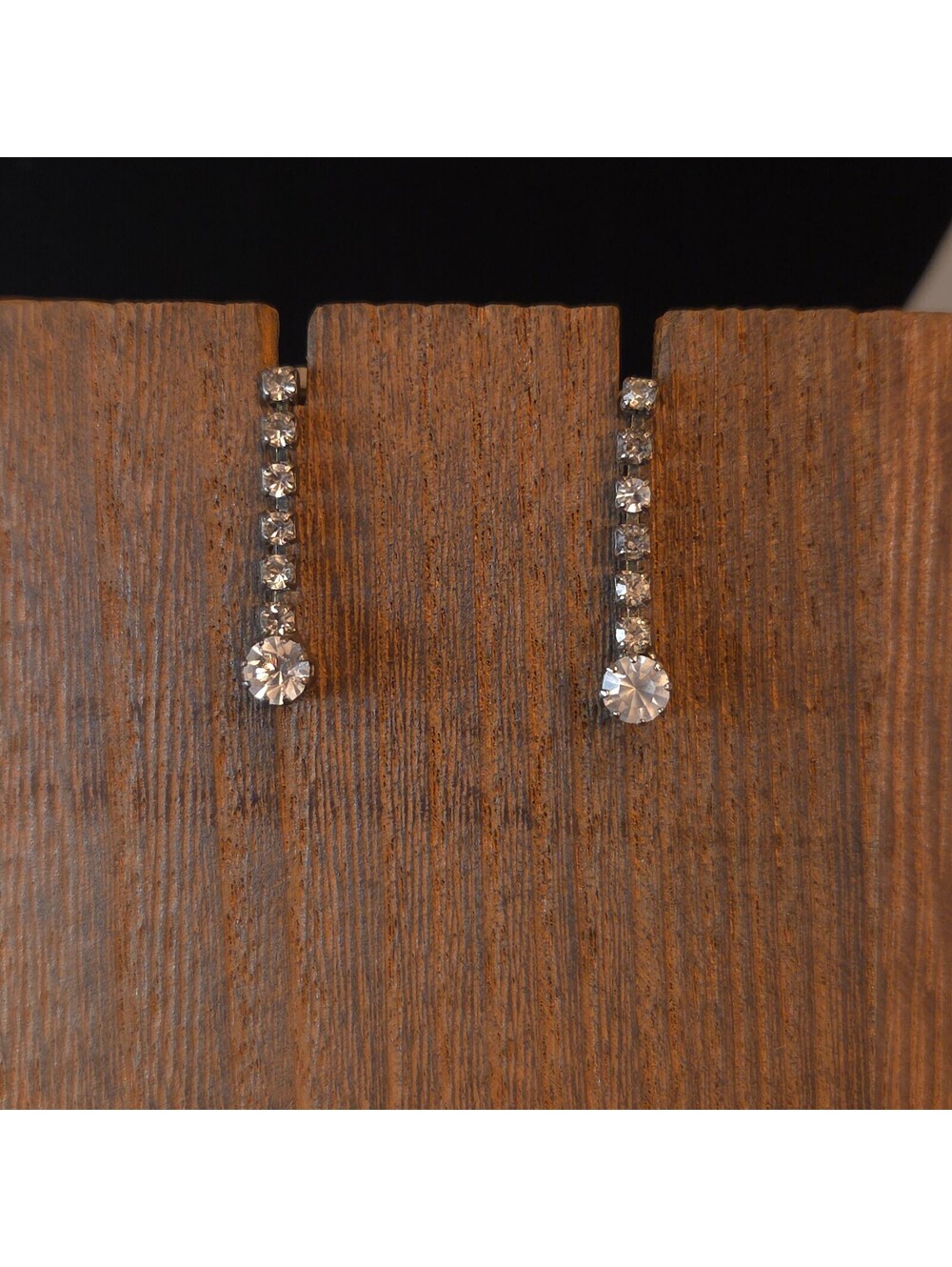 Twinkling Drop Rhinestone Earrings